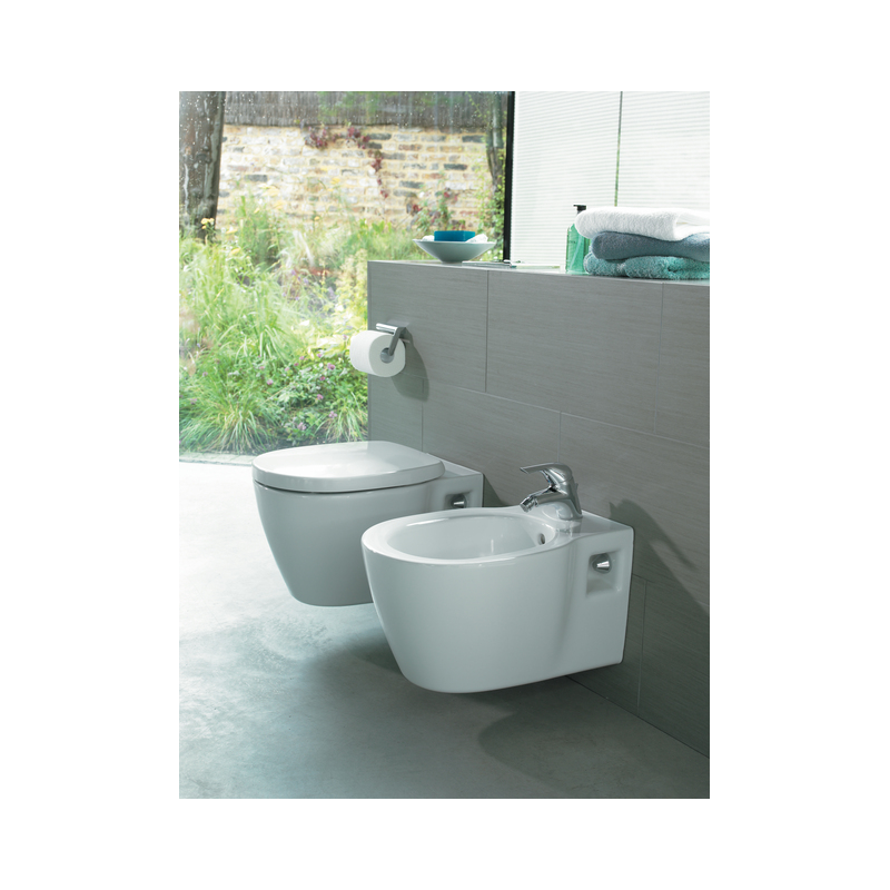 Connect Wall Hung Bowl With Douche Handle And Seat Cover White Ideal Standard