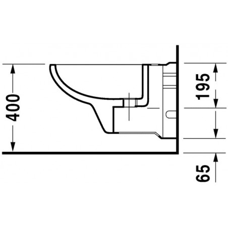 Bidet Wall Mounted Dellarco DURAVIT