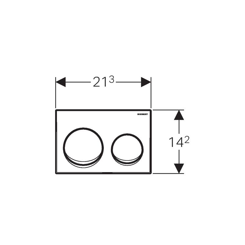 Alpha Actuator Plate For Dual Flush Geberit