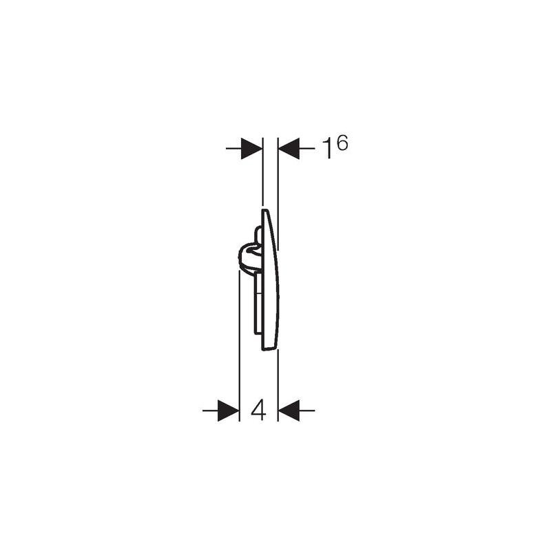 Alpha Actuator Plate For Dual Flush Geberit