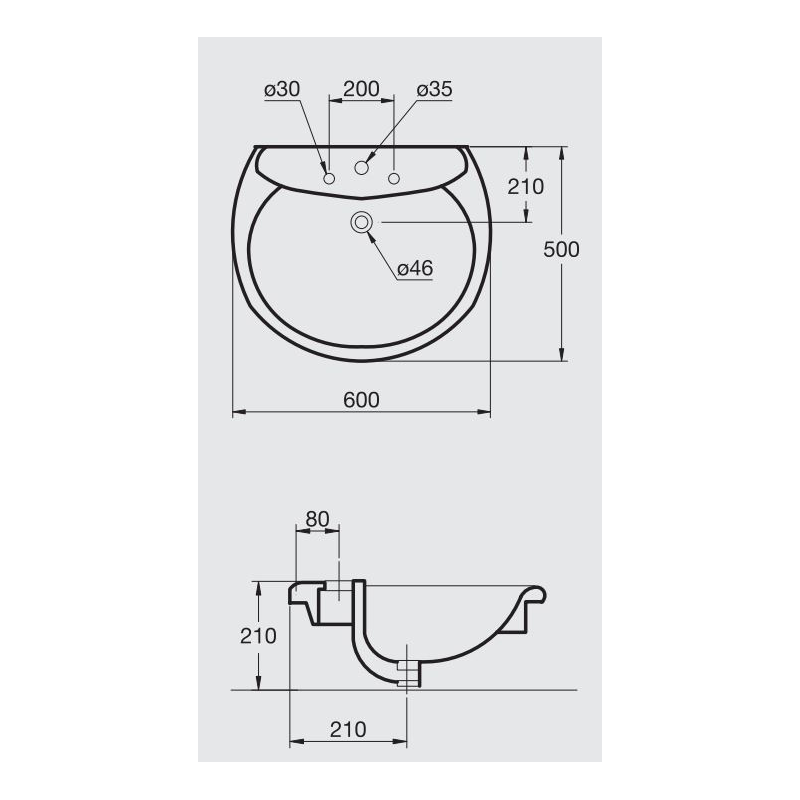Kimera Countertop Basin 60 cm IDEAL STANDARD
