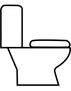 Toilet with cover and cistern